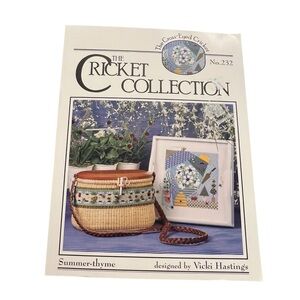 The Cricket Collection Cross‎ Stitch Summer-Thyme Pattern Vicki Hastings #232